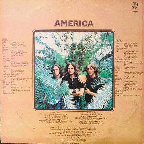 America – America LP vinyl record, image 2 of 4