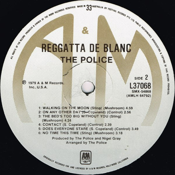 The Police – Reggatta De Blanc LP vinyl record, image 4 of 10