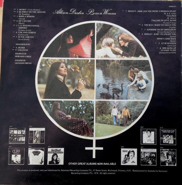 Allison Durbin – Born A Woman LP vinyl record, image 3 of 6