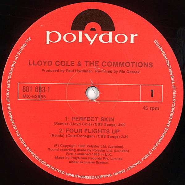 Lloyd Cole & The Commotions – Perfect Skin 12" vinyl record, image 3 of 4