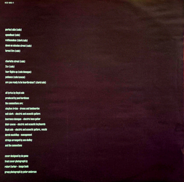 Lloyd Cole & The Commotions – Rattlesnakes LP vinyl record, image 6 of 6