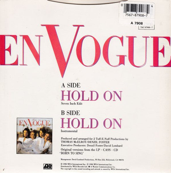 En Vogue – Hold On (Seven Inch Edit) 7" vinyl record, image 2 of 4