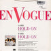 En Vogue – Hold On (Seven Inch Edit) 7" vinyl record, image 2 of 4