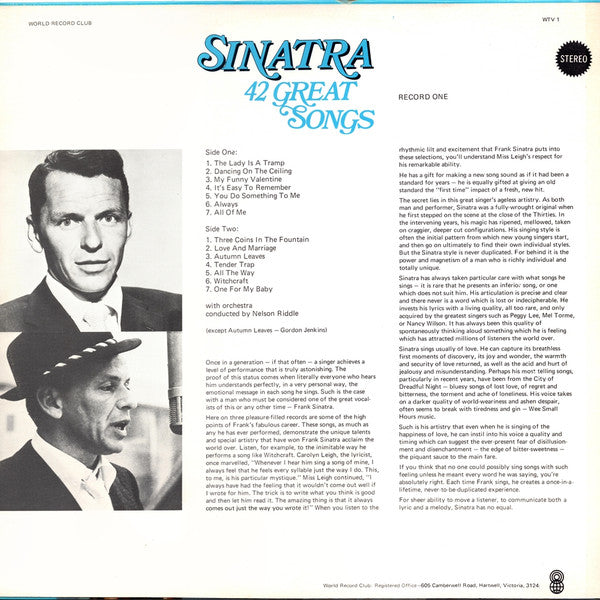 Frank Sinatra – 42 Great Songs (3xLP) LP vinyl record, image 2 of 10