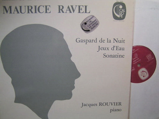 Maurice Ravel, Jacques Rouvier – Gaspard de la Nuit, Jeux d'Eau, Sonatine LP vinyl record