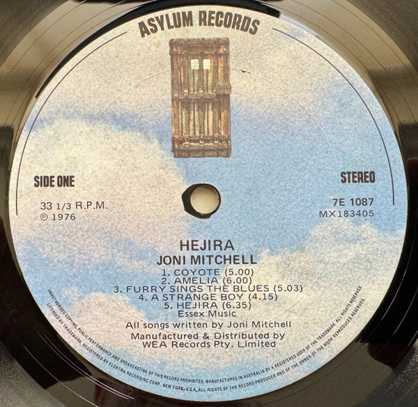 Joni Mitchell – Hejira LP vinyl record, image 5 of 8
