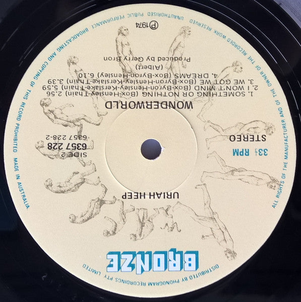 Uriah Heep – Wonderworld LP vinyl record, image 4 of 6