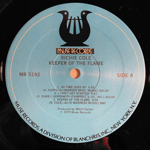 Richie Cole – Keeper Of The Flame LP vinyl record, image 3 of 4
