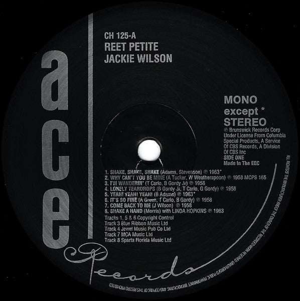 Jackie Wilson – Reet Petite LP vinyl record, image 3 of 4
