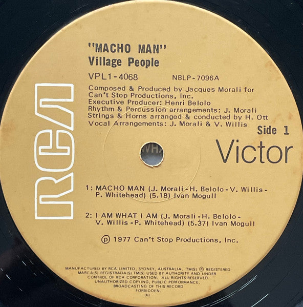 Village People – Macho Man LP vinyl record, image 3 of 4