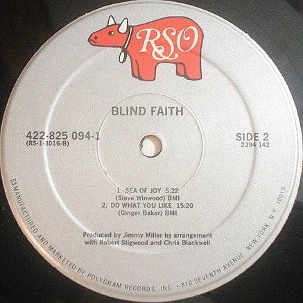 Blind Faith – Blind Faith LP vinyl record, image 3 of 3
