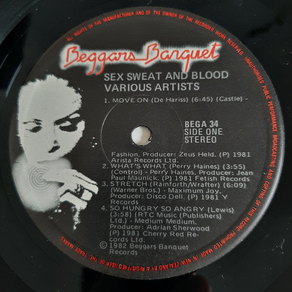 Various – Sex Sweat And Blood (The New Dancability) LP vinyl record, image 3 of 4