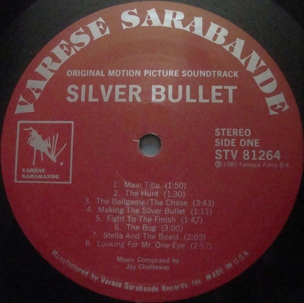 Jay Chattaway – Stephen King's Silver Bullet (Original Motion Picture Soundtrack) LP vinyl record, image 3 of 4
