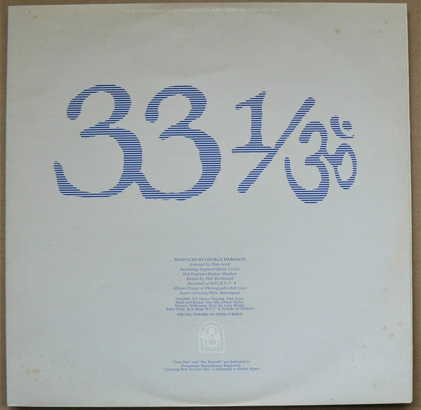 George Harrison – Thirty Three & 1/3 LP vinyl record, image 6 of 7
