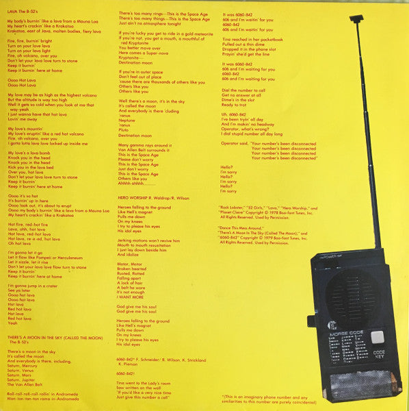 The B-52's – The B-52's LP vinyl record, image 7 of 8