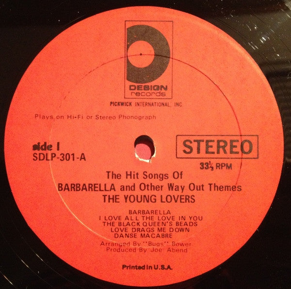 The Young Lovers – Barbarella - The Hit Songs Of The Wild Movie & Other Way Out Themes LP vinyl record, image 3 of 4