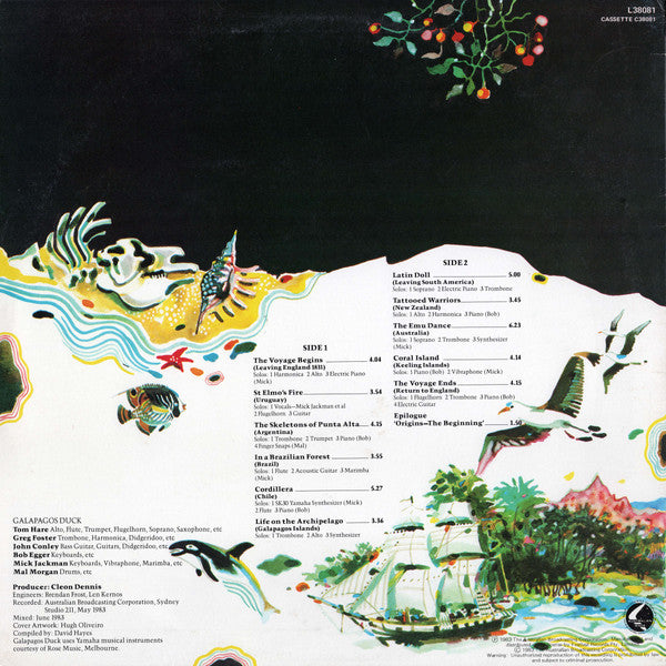Galapagos Duck – The Voyage Of The Beagle LP vinyl record, image 2 of 7