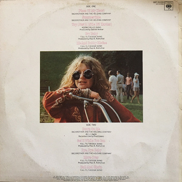 Janis Joplin – Janis Joplin's Greatest Hits LP vinyl record, image 2 of 4