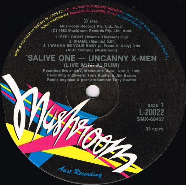 Uncanny X-Men – 'SaliveOne! LP vinyl record, image 3 of 4