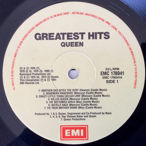 Queen – Greatest Hits LP vinyl record, image 5 of 6