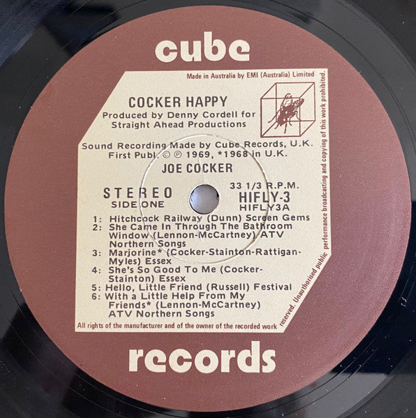Joe Cocker – Cocker Happy LP vinyl record, image 4 of 4