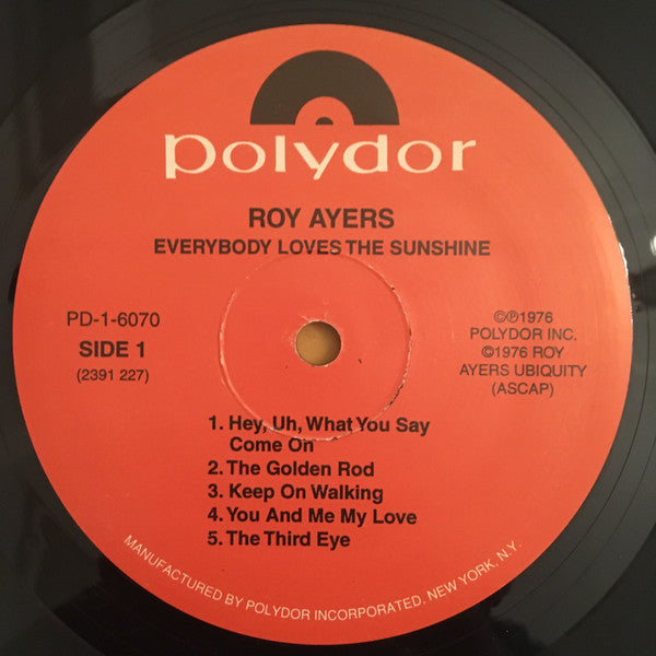 Roy Ayers Ubiquity – Everybody Loves The Sunshine LP vinyl record, image 5 of 6