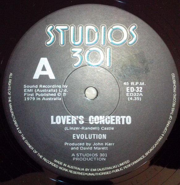Evolution – Lover's Concerto 12" vinyl record