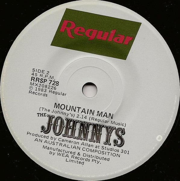 The Johnnys – I Think You're Cute 7" vinyl record, image 4 of 4