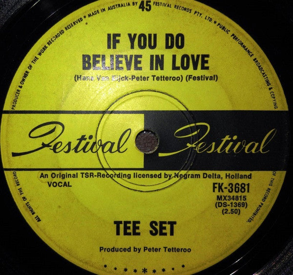 Tee-Set – If You Do Believe In Love 7" vinyl record, image 1 of 2