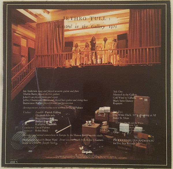 Jethro Tull – Minstrel In The Gallery LP vinyl record, image 2 of 6