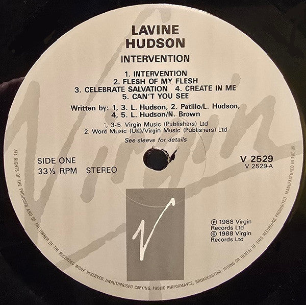 Lavine Hudson – Intervention LP vinyl record, image 3 of 9
