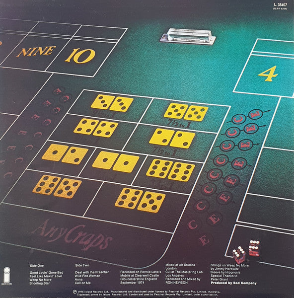 Bad Company – Straight Shooter LP vinyl record, image 2 of 6
