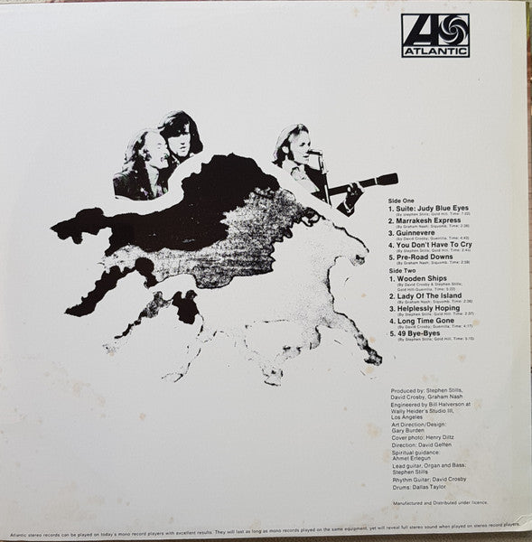 Crosby, Stills & Nash – Crosby, Stills & Nash LP vinyl record, image 2 of 4
