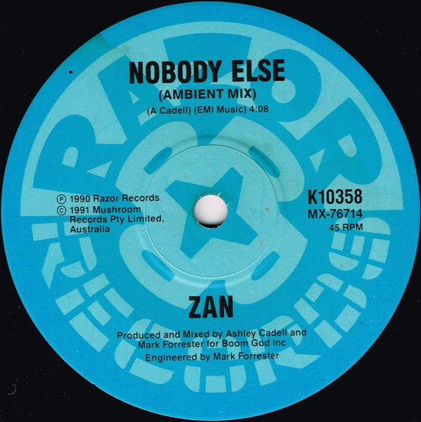 Zan – Nobody Else 7" vinyl record, image 4 of 4