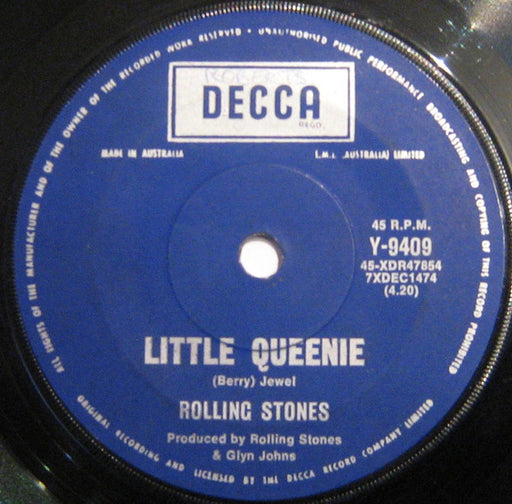 The Rolling Stones – Little Queenie / Love In Vain 7" vinyl record, image 1 of 3