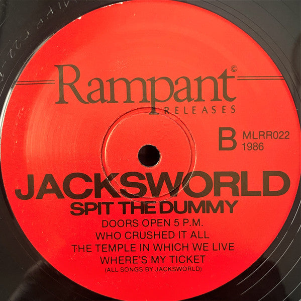 Jacksworld – Spit The Dummy LP vinyl record, image 8 of 8