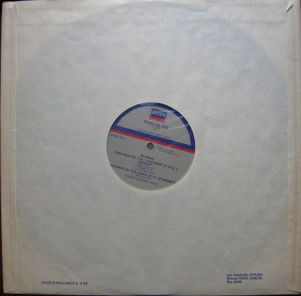 Ludwig van Beethoven, Vladimir Ashkenazy – Piano Sonatas Moonlight, Pathetique & Appassionata LP vinyl record, image 5 of 5