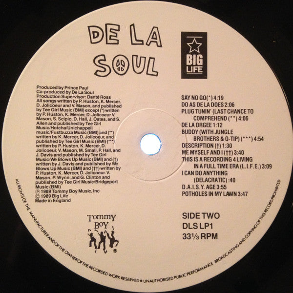 De La Soul – 3 Feet High And Rising LP vinyl record, image 4 of 6