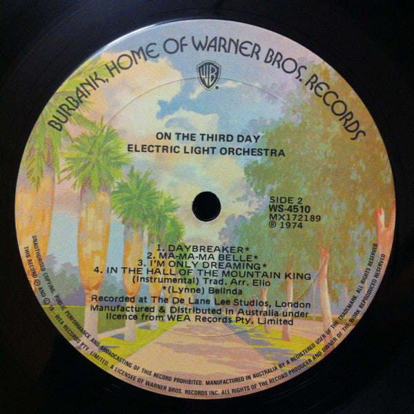 Electric Light Orchestra – On The Third Day LP vinyl record, image 8 of 9