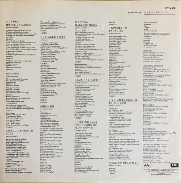 James Reyne – Hard Reyne LP vinyl record, image 4 of 6