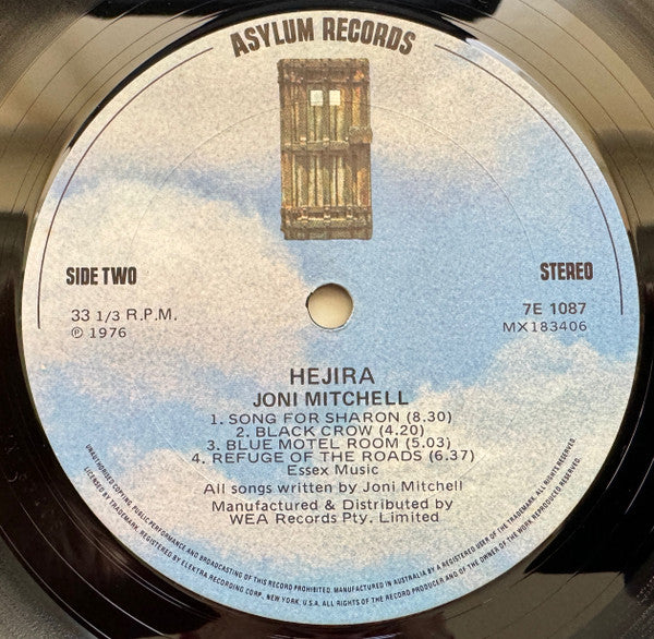 Joni Mitchell – Hejira LP vinyl record, image 6 of 8