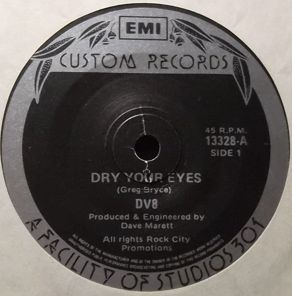 DV8 – Dry Your Eyes 7" vinyl record, image 1 of 2