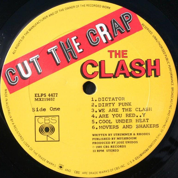The Clash – Cut The Crap LP vinyl record, image 4 of 5