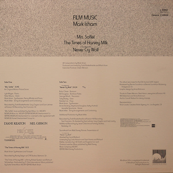 Mark Isham – Film Music LP vinyl record, image 2 of 4