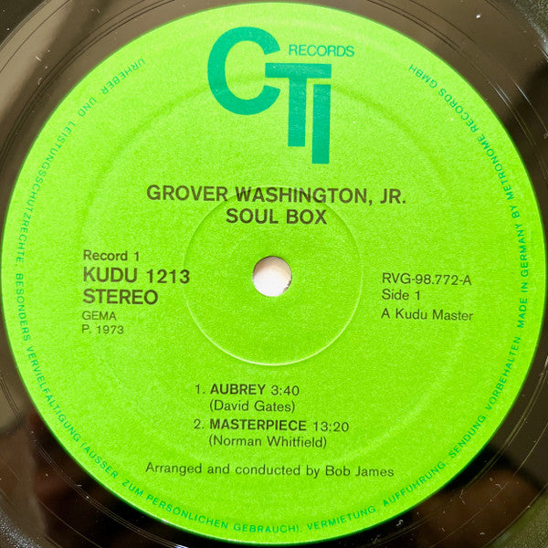 Grover Washington, Jr. – Soul Box (2xLP) LP vinyl record, image 4 of 7