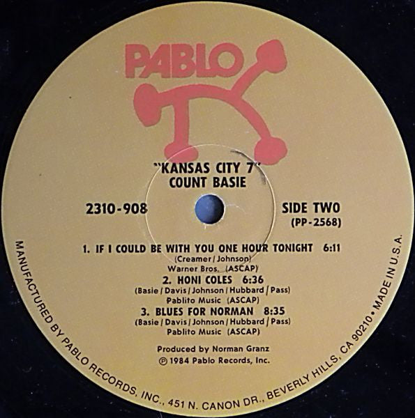 Count Basie – Kansas City 7 LP vinyl record, image 4 of 4