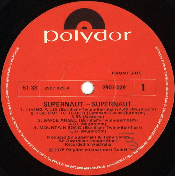 Supernaut – Supernaut LP vinyl record, image 5 of 7