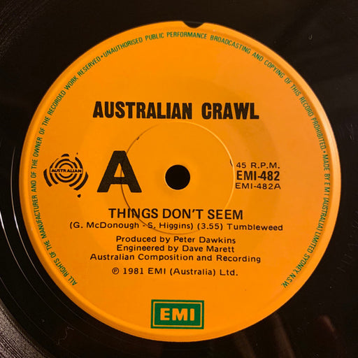 Australian Crawl – Things Don't Seem