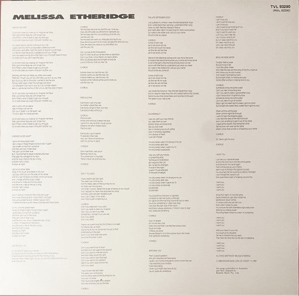 Melissa Etheridge – Melissa Etheridge LP vinyl record, image 5 of 7