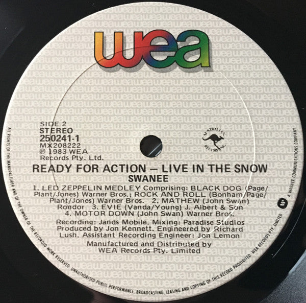 Swanee – Ready For Action! - Live In The Snow LP vinyl record, image 4 of 4